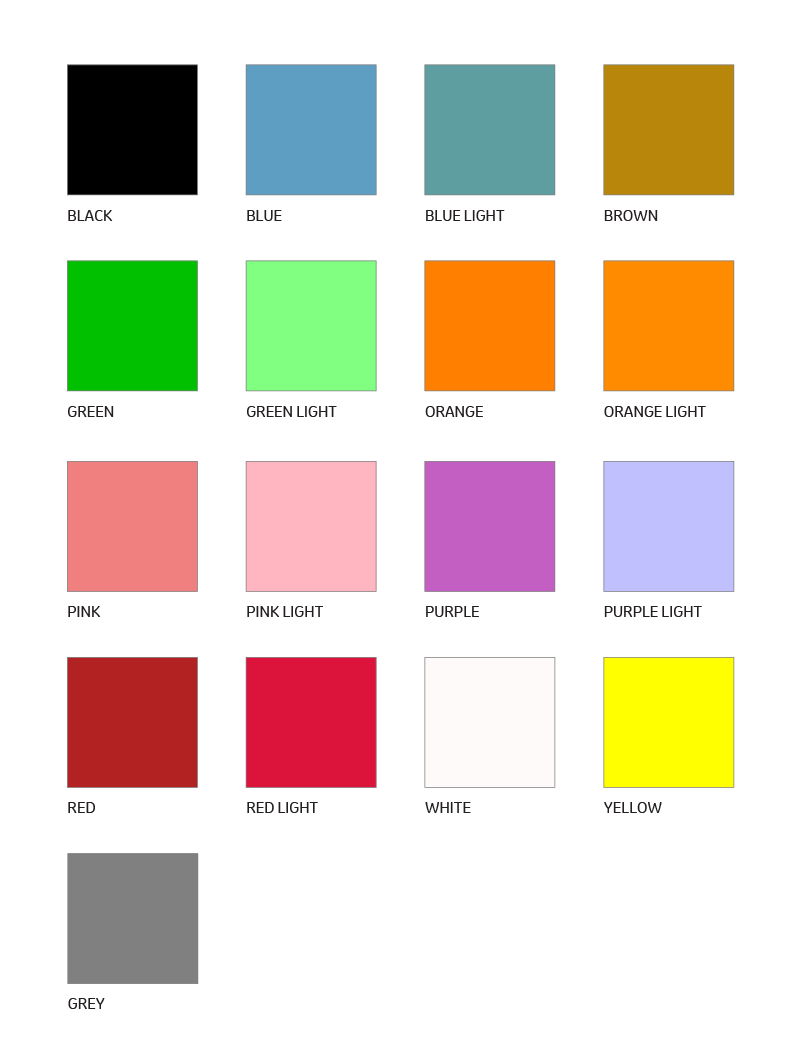 Colour Swatch - Visual Tag - Maxi A-Tag