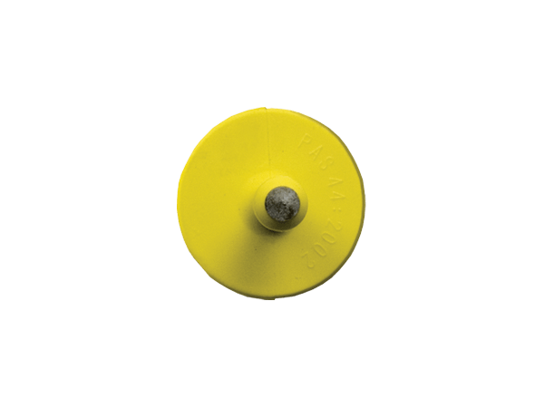 Male Button - Yellow Allflex Visual ID