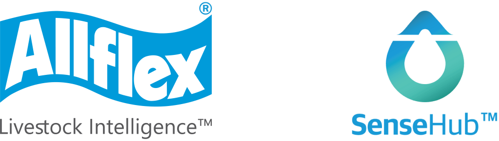 Allflex Livestock Intelligence and SenseHub logos