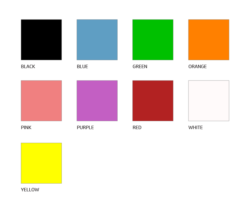 Visual Tag - Small Female - Colour Swatch